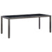 Set mobilier de grădină, 9 piese, gri, poliratan - WALTI WALTI