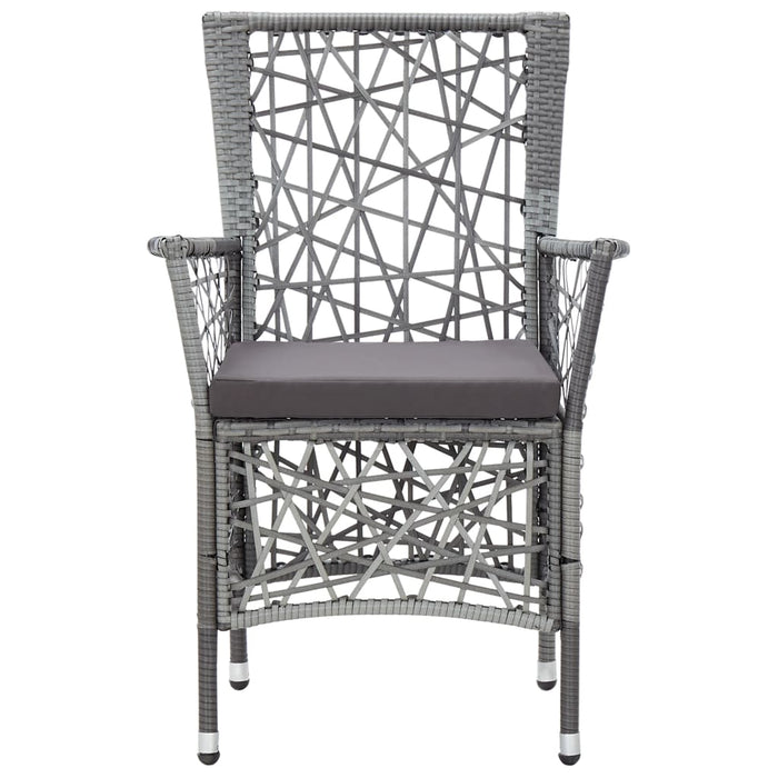 Set mobilier de grădină, 9 piese, gri, poliratan - WALTI WALTI
