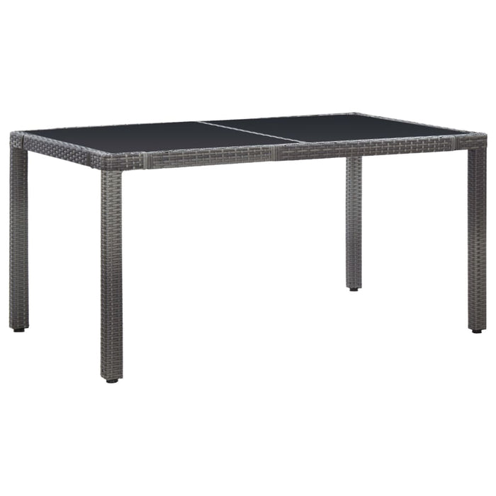 Set mobilier de exterior, 7 piese, gri, poliratan - WALTI WALTI