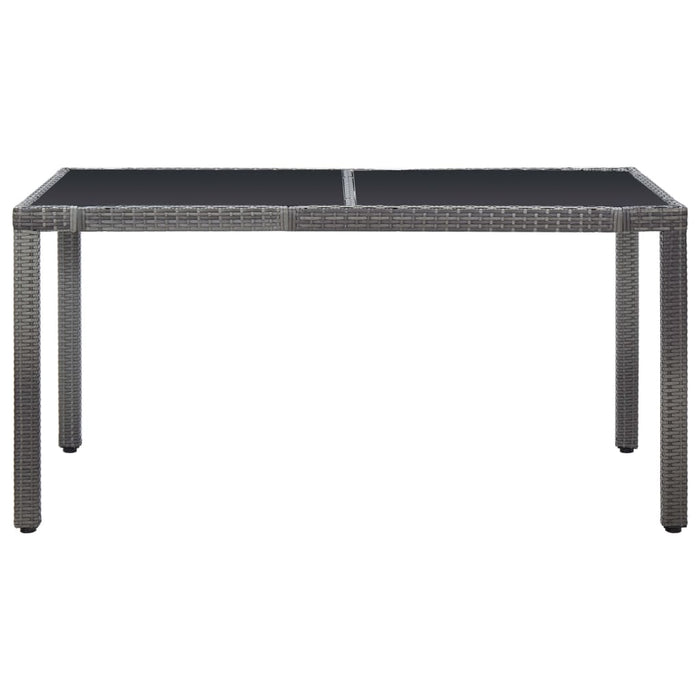 Set mobilier de exterior, 7 piese, gri, poliratan - WALTI WALTI
