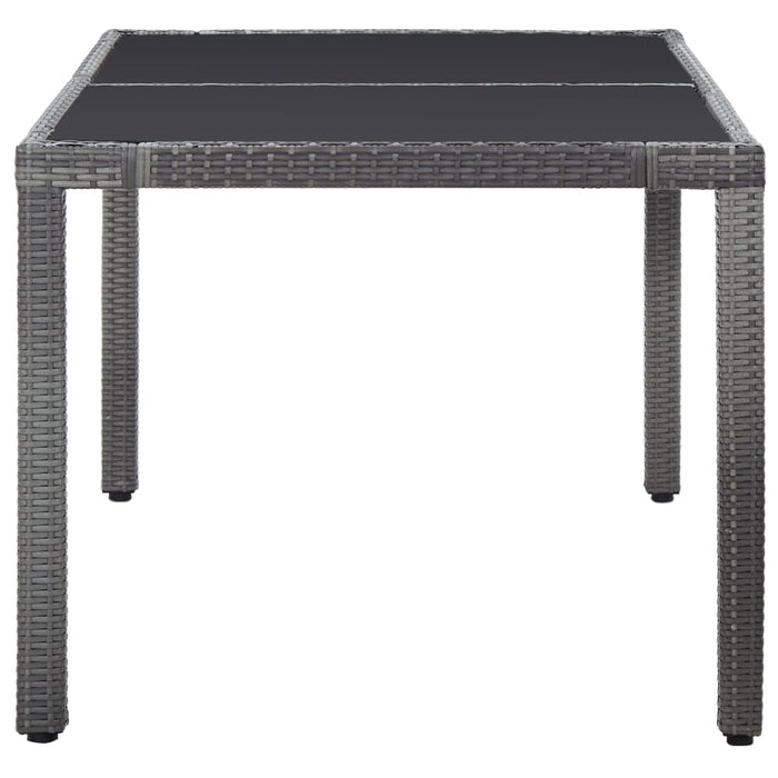 Set mobilier de exterior, 7 piese, gri, poliratan - WALTI WALTI