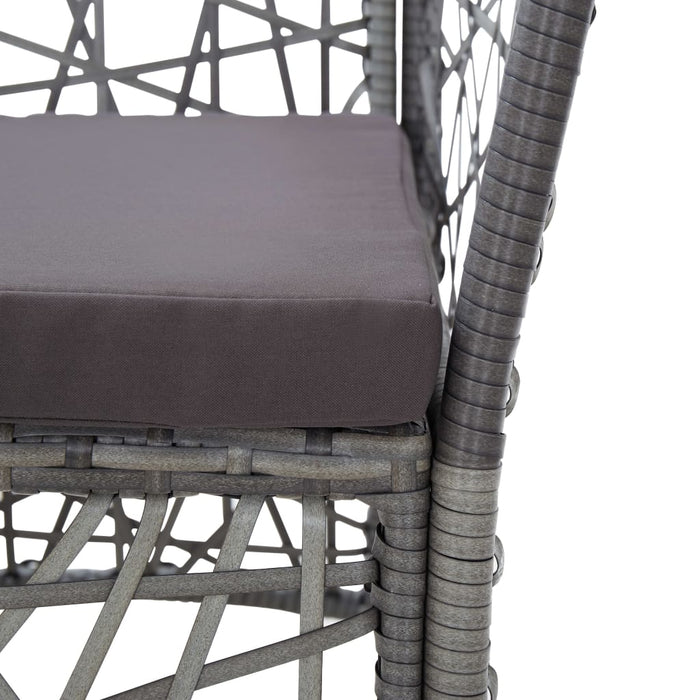 Set mobilier de exterior, 7 piese, gri, poliratan - WALTI WALTI