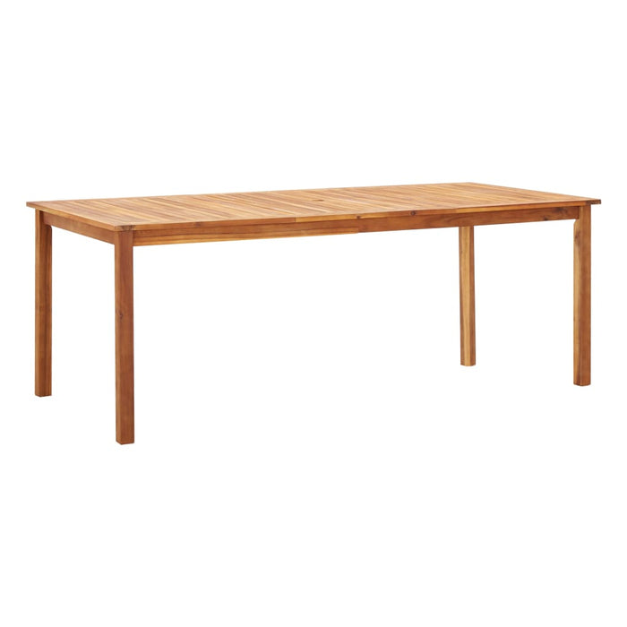 Set mobilier de grădină, 9 piese, gri, poliratan & lemn acacia WALTI