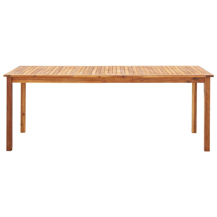 Set mobilier de grădină, 9 piese, gri, poliratan & lemn acacia WALTI