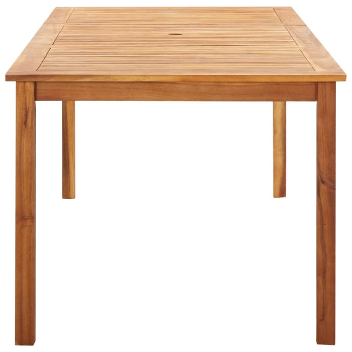 Set mobilier de grădină, 9 piese, gri, poliratan & lemn acacia WALTI