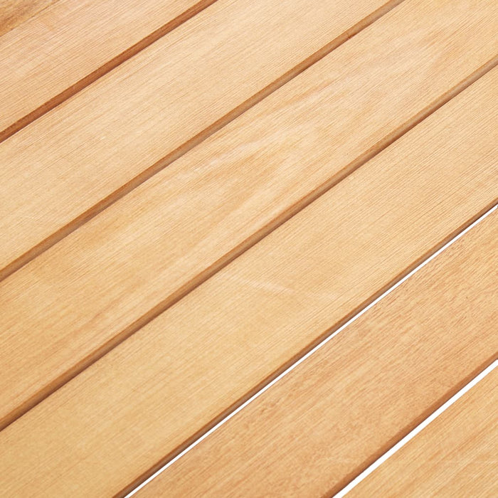 Set mobilier de exterior 7 piese, negru, poliratan, lemn acacia WALTI