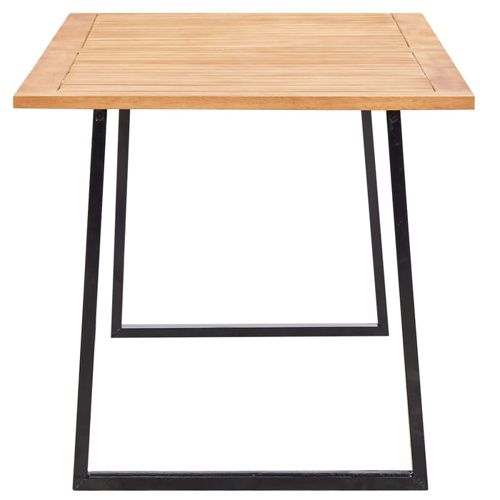 Set mobilier de exterior, 7 piese, gri, poliratan, lemn acacia - WALTI WALTI