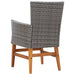 Set mobilier de exterior, 7 piese, gri, poliratan, lemn acacia - WALTI WALTI