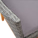 Set mobilier de exterior, 7 piese, gri, poliratan, lemn acacia - WALTI WALTI