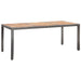 Set mobilier de exterior cu perne, 9 piese, gri, poliratan - WALTI WALTI