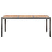Set mobilier de exterior cu perne, 9 piese, gri, poliratan - WALTI WALTI