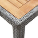 Set mobilier de exterior cu perne, 9 piese, gri, poliratan - WALTI WALTI
