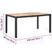 Set mobilier de exterior cu perne, 7 piese, negru, poliratan - WALTI WALTI