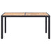 Set mobilier de exterior cu perne, 7 piese, negru, poliratan - WALTI WALTI