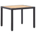 Set mobilier de exterior cu perne, 5 piese, negru, poliratan - WALTI WALTI