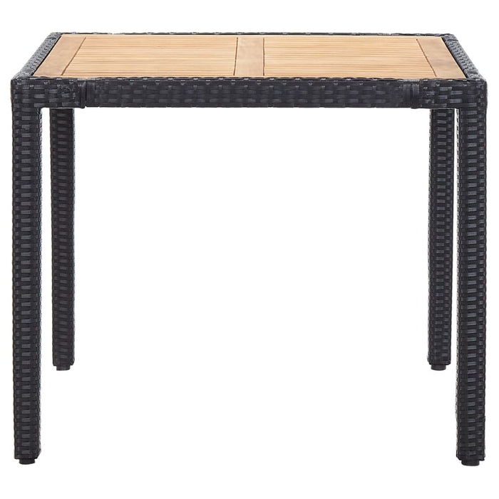 Set mobilier de exterior cu perne, 5 piese, negru, poliratan - WALTI WALTI
