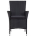 Set mobilier de exterior cu perne, 5 piese, negru, poliratan - WALTI WALTI
