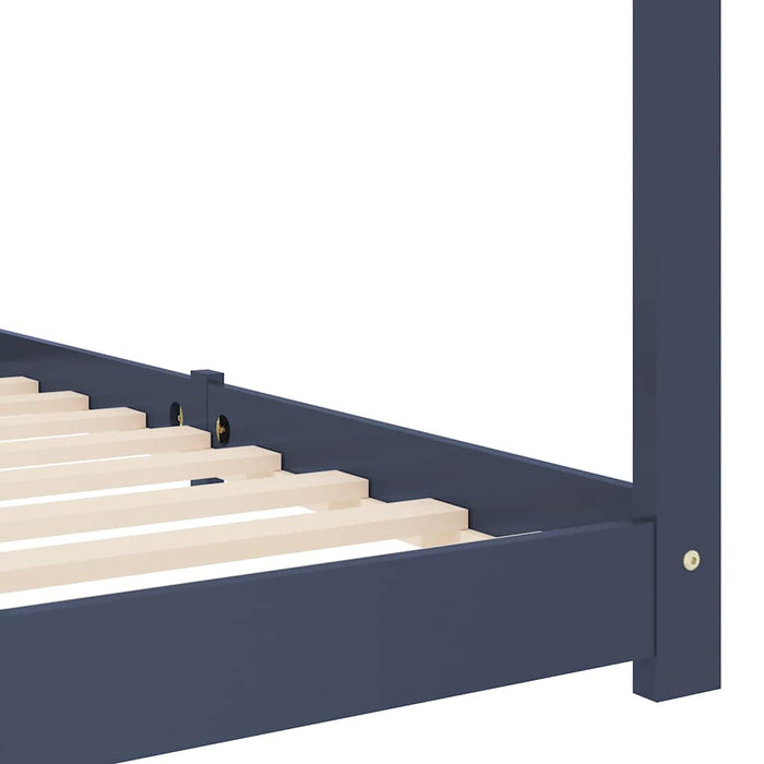 Cadru pat de copii, gri, 70 x 140 cm, lemn masiv de pin - WALTI WALTI