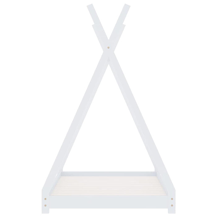 Cadru pat de copii, alb, 70 x 140 cm, lemn masiv de pin - WALTI WALTI