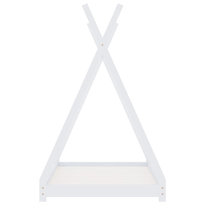 Cadru pat de copii, alb, 90 x 200 cm, lemn masiv de pin - WALTI WALTI