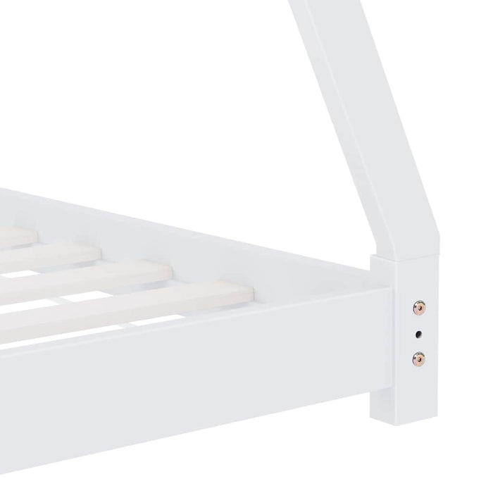 Cadru pat de copii, alb, 90 x 200 cm, lemn masiv de pin - WALTI WALTI