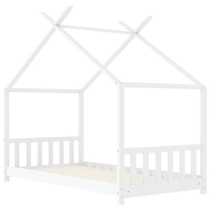 Cadru de pat pentru copii, alb, 70 x 140 cm, lemn masiv de pin - WALTI WALTI