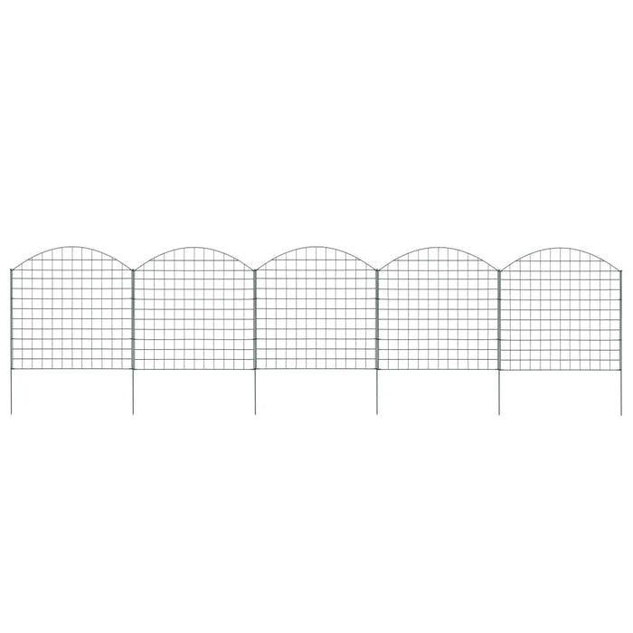 Set gard de grădină arcuit, verde, 77,5 x 78,5 cm - WALTI WALTI