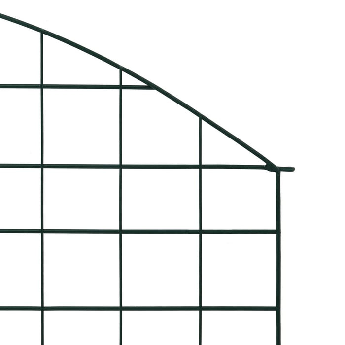 Set gard de grădină arcuit, verde, 77,5 x 78,5 cm - WALTI WALTI