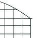 Set gard de grădină arcuit, verde, 77,5 x 78,5 cm - WALTI WALTI