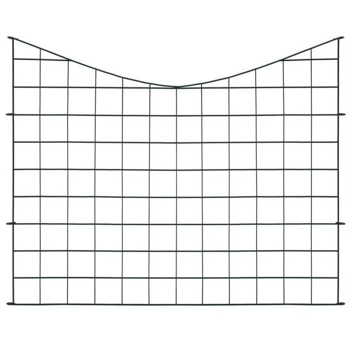 Set gard de grădină arcuit concav, verde, 77,5 x 64 cm - WALTI WALTI