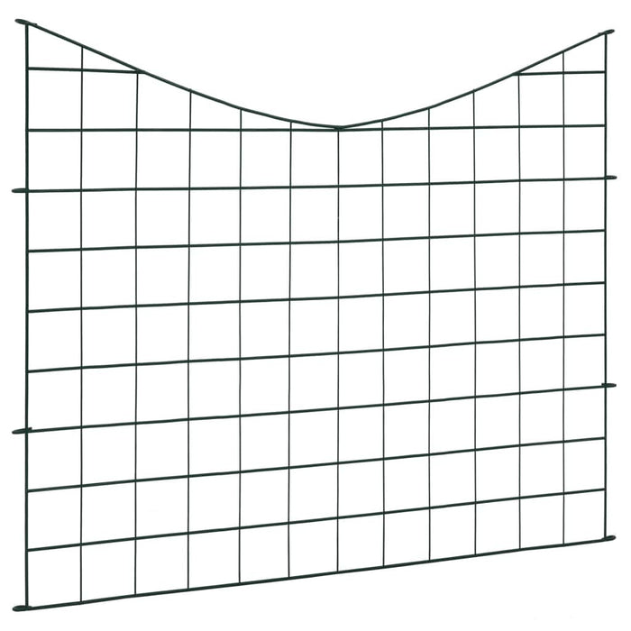 Set gard de grădină arcuit concav, verde, 77,5 x 64 cm - WALTI WALTI