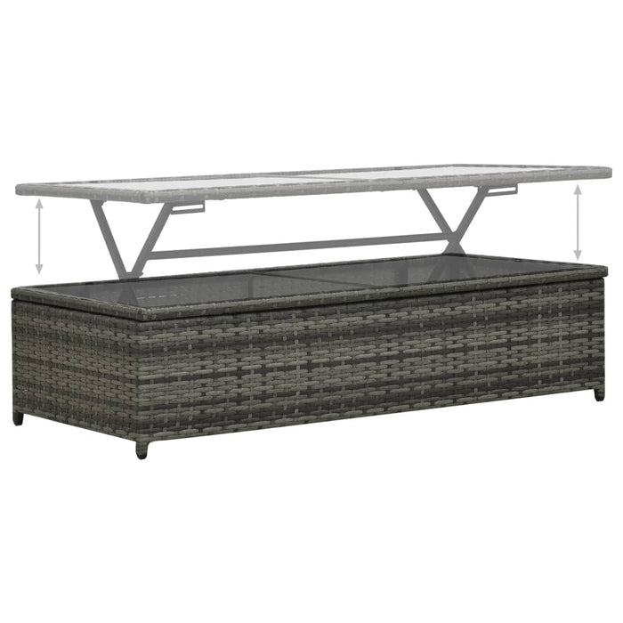 Set mobilier de grădină cu perne, 4 piese, antracit, poliratan - WALTI WALTI