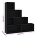 Bibliotecă/Separator cameră, negru 155x24x160 cm lemn prelucrat - WALTI WALTI