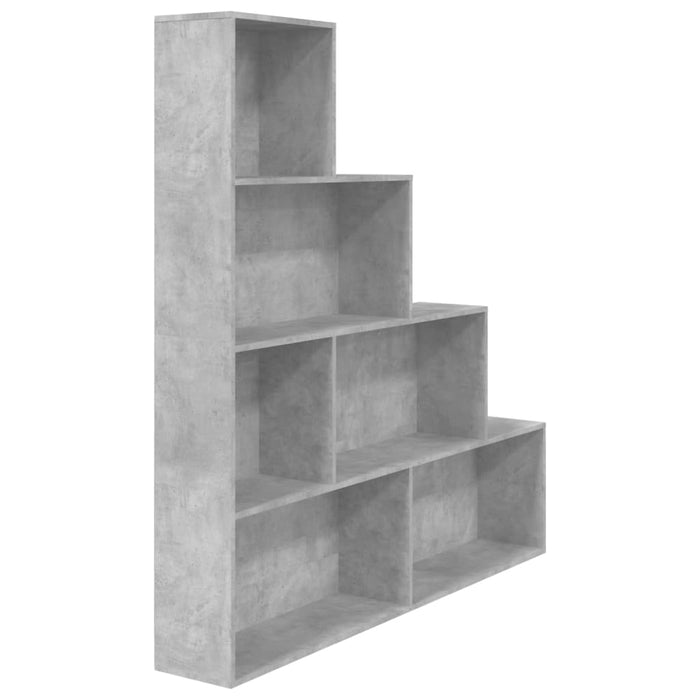 Bibliotecă/Separator, gri beton, 155x24x160 cm, lemn prelucrat - WALTI WALTI