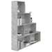 Bibliotecă/Separator, gri beton, 155x24x160 cm, lemn prelucrat - WALTI WALTI