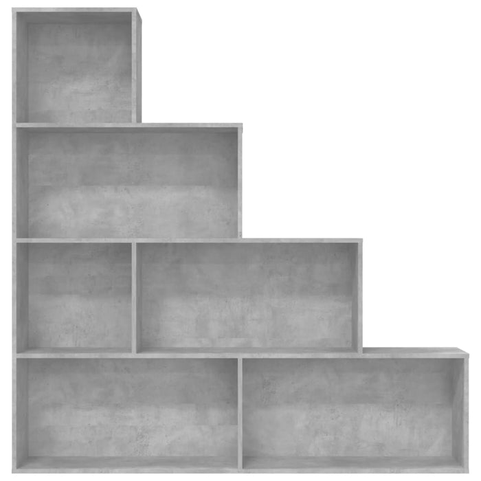 Bibliotecă/Separator, gri beton, 155x24x160 cm, lemn prelucrat - WALTI WALTI