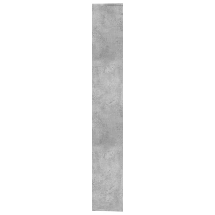 Bibliotecă/Separator, gri beton, 155x24x160 cm, lemn prelucrat - WALTI WALTI