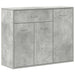 Dulap, gri beton, 88 x 30 x 70 cm, lemn prelucrat - WALTI WALTI