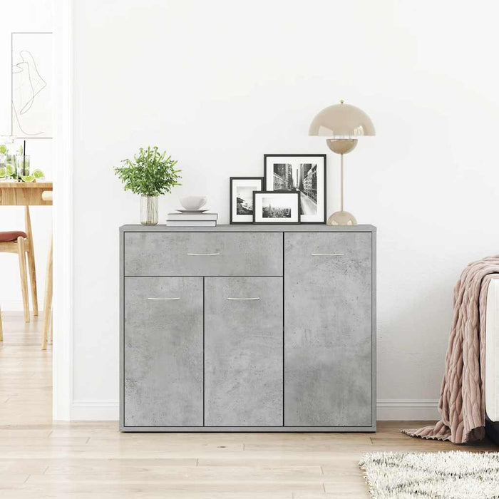 Dulap, gri beton, 88 x 30 x 70 cm, lemn prelucrat - WALTI WALTI