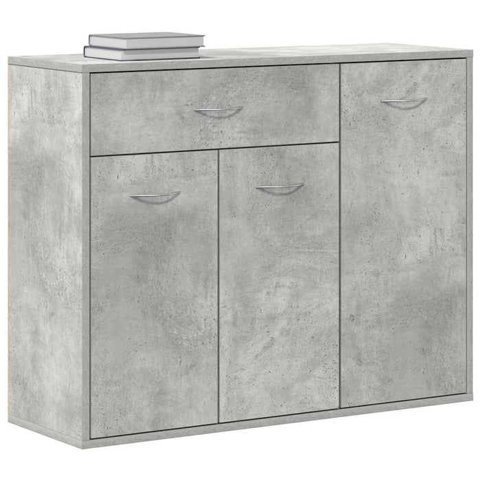 Dulap, gri beton, 88 x 30 x 70 cm, lemn prelucrat - WALTI WALTI