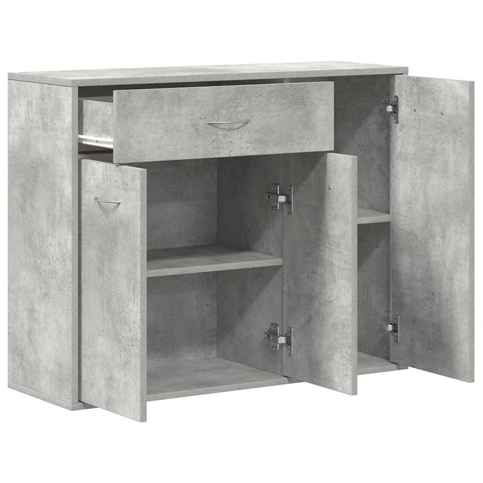 Dulap, gri beton, 88 x 30 x 70 cm, lemn prelucrat - WALTI WALTI