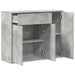 Dulap, gri beton, 88 x 30 x 70 cm, lemn prelucrat - WALTI WALTI
