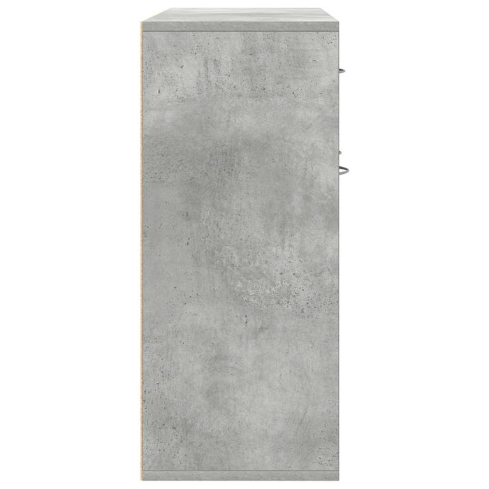 Dulap, gri beton, 88 x 30 x 70 cm, lemn prelucrat - WALTI WALTI