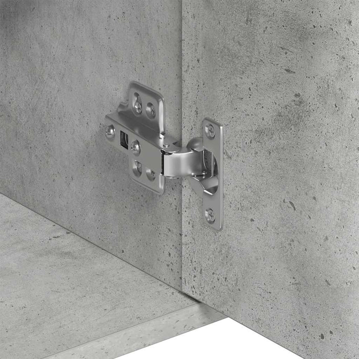 Dulap, gri beton, 88 x 30 x 70 cm, lemn prelucrat - WALTI WALTI
