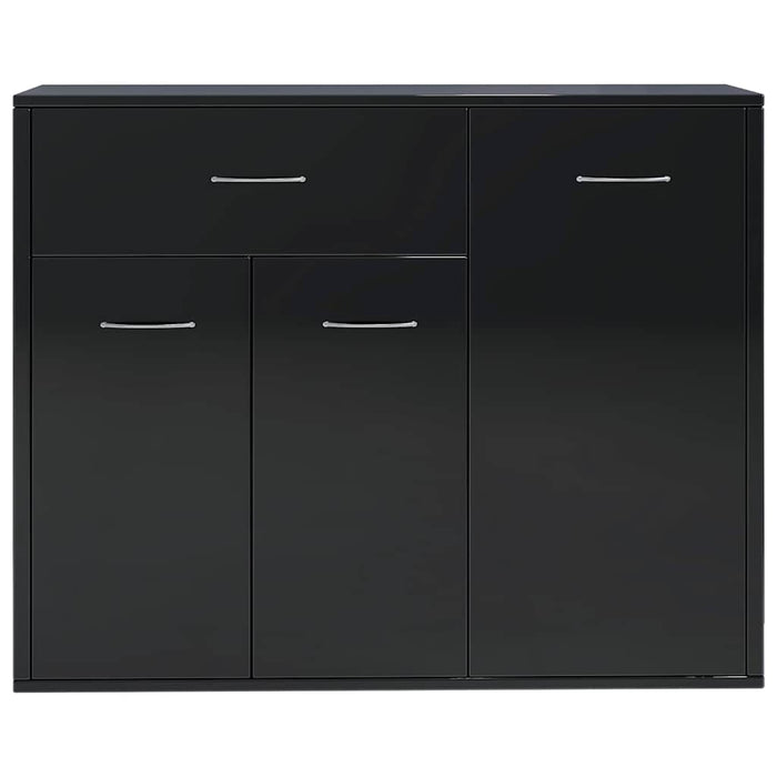 Dulap, negru extralucios, 88x30x70 cm, lemn prelucrat WALTI