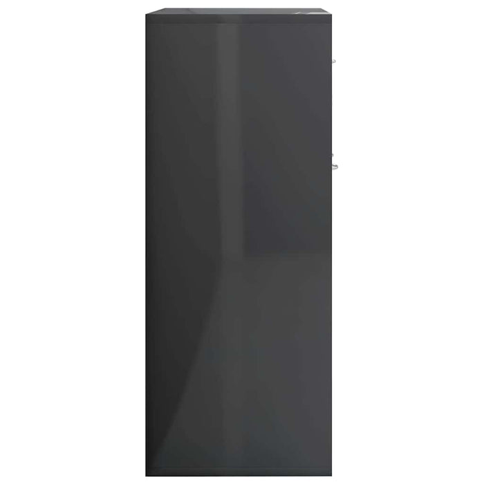 Dulap, gri extralucios, 88x30x70 cm, lemn prelucrat WALTI