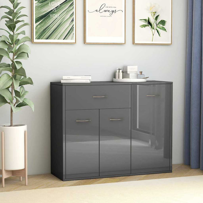 Dulap, gri extralucios, 88x30x70 cm, lemn prelucrat WALTI