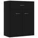 Dulap, negru, 60x30x75 cm, lemn prelucrat - WALTI WALTI