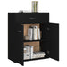 Dulap, negru, 60x30x75 cm, lemn prelucrat - WALTI WALTI