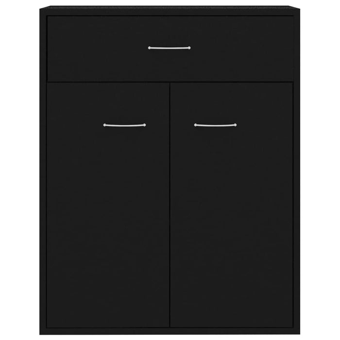 Dulap, negru, 60x30x75 cm, lemn prelucrat - WALTI WALTI